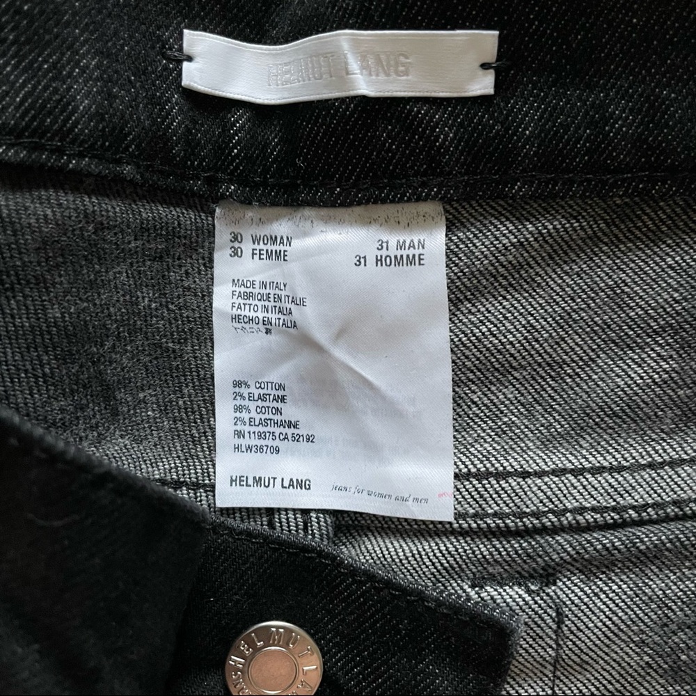 NWT Helmut Lang jeans 30 (mens 31) - Picture 4 of 5